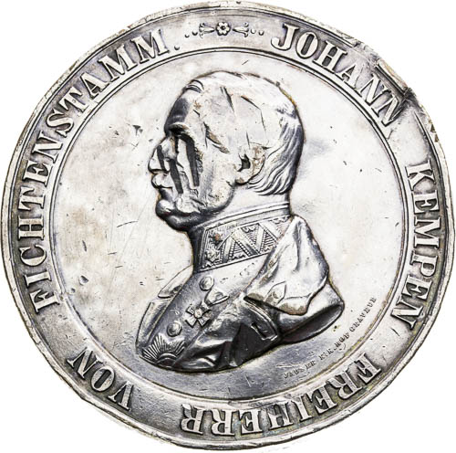 Stříbrná medaile 1859 - avers
