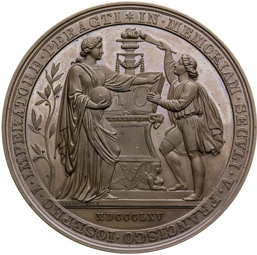 Medaile 1865 - revers