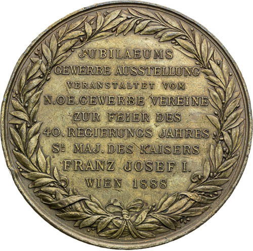 Medaile 1888 - revers
