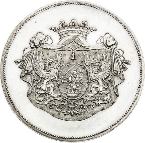 Stříbrná medaile 1891 - avers