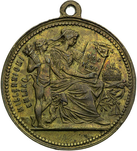 Medaile 1896 - revers