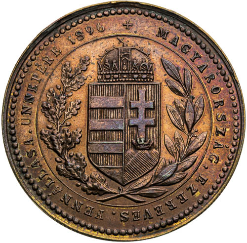 Medaile 1896 - revers