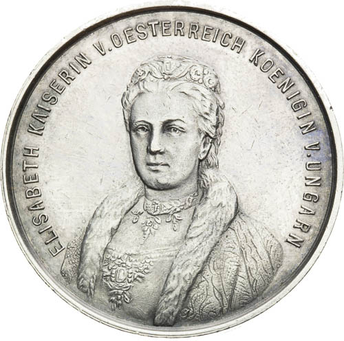 Stříbrná medaile 1898 - avers