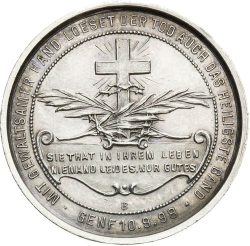 Stříbrná medaile 1898 - revers