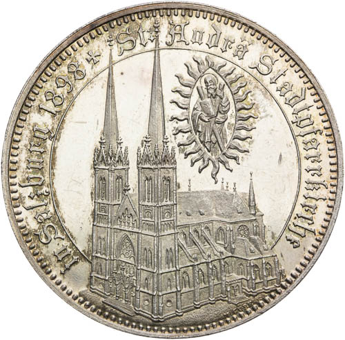 Stříbrná medaile 1898 - avers