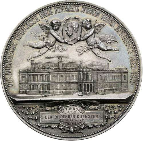 Stříbrná medaile 1875 - avers