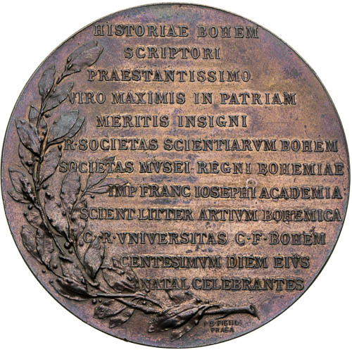 Medaile 1876 - revers