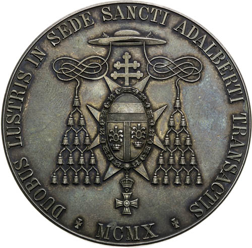 Stříbrná medaile 1910 - revers