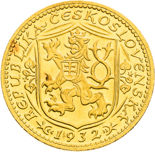 Dukát 1932 - revers