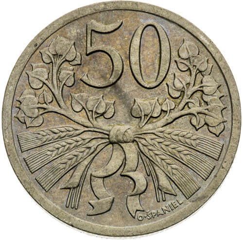 50 Haléř 1925 - revers