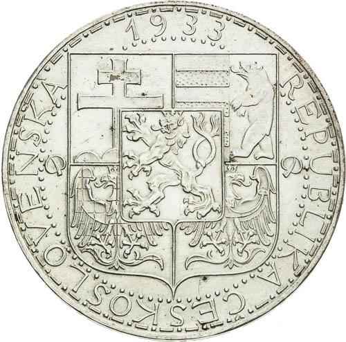 20 Kč 1933 - avers