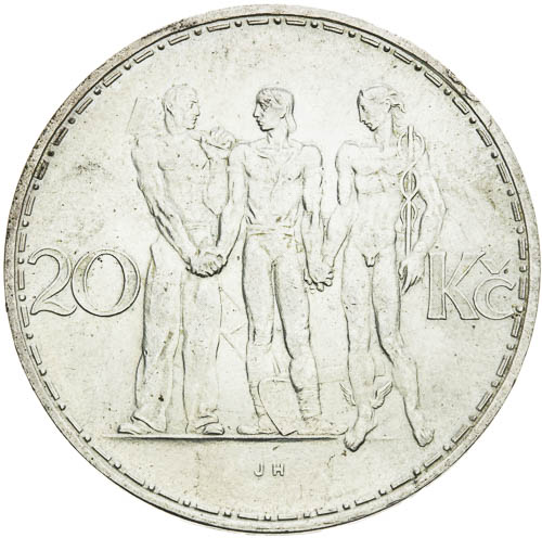 20 Kč 1933 - revers