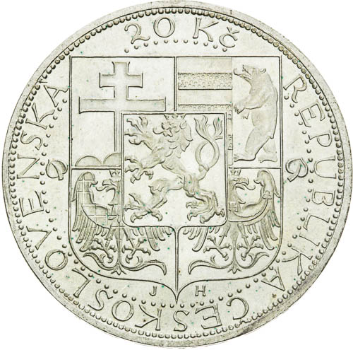 20 Kč 1937 - revers