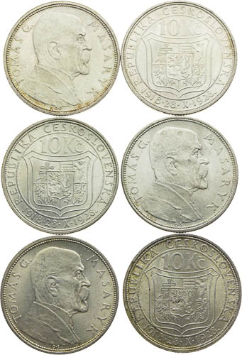 10 Kč 1928 (6 ks) - avers
