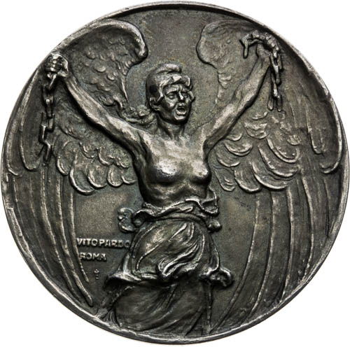 Stříbrná medaile 1918 - avers