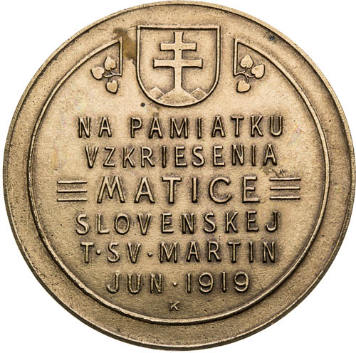 Medaile 1919 - revers