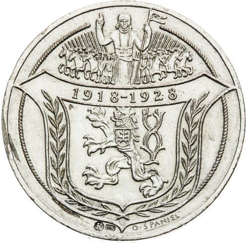 Stříbrná medaile 1928 - revers
