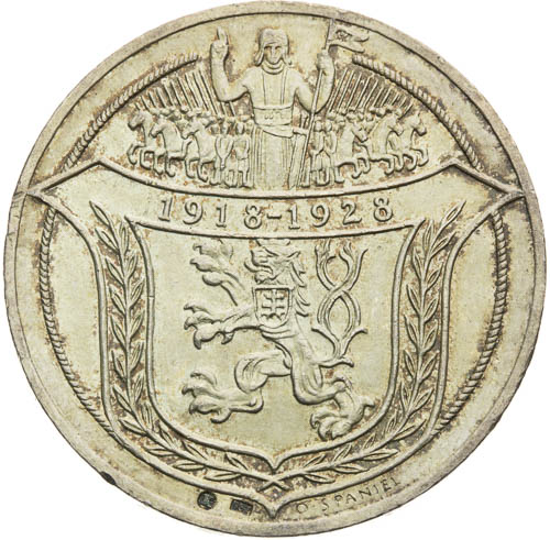 Stříbrná medaile 1928 - revers