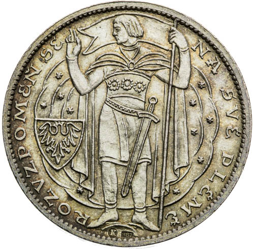 Stříbrná medaile 1929 - avers