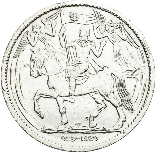 Stříbrná medaile 1929 - revers