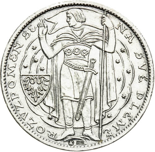 Stříbrná medaile 1929 - avers