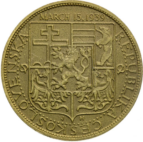 Medaile 1939 - revers