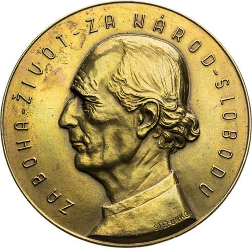 Bronzová medaile 1939 - avers