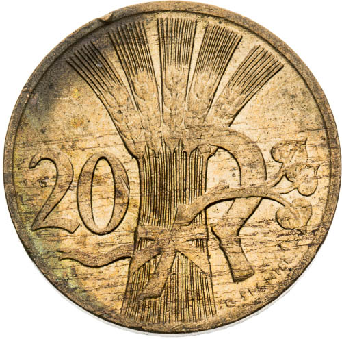 20 Haléř 1947 - revers