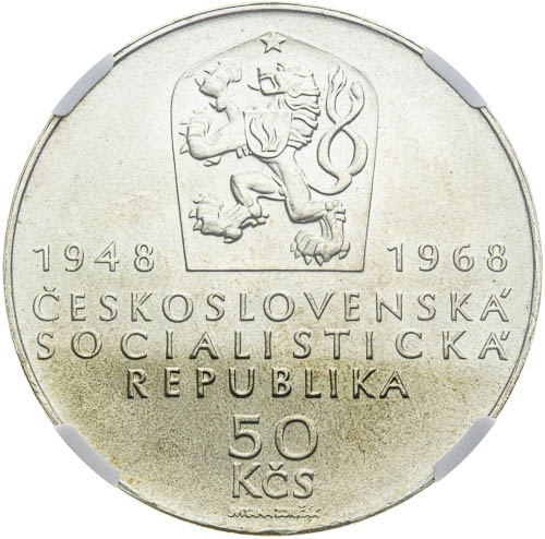 50 Kčs 1968 - revers