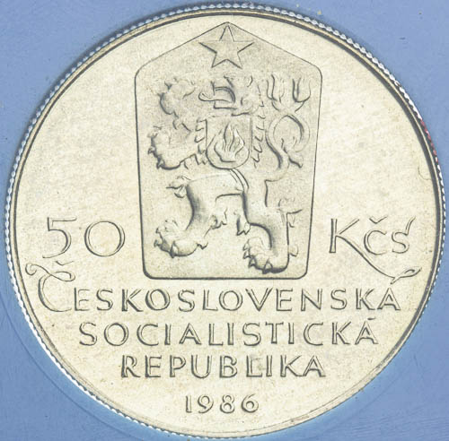 50 Kčs 1986 - revers