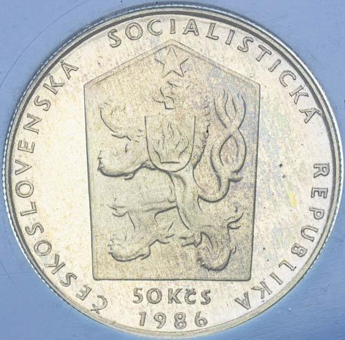 50 Kčs 1986 - revers