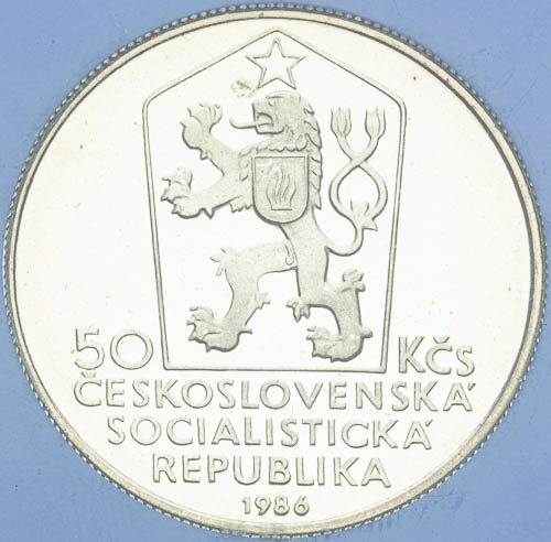 50 Kčs 1986 - revers