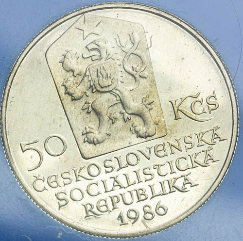 50 Kčs 1986 - revers