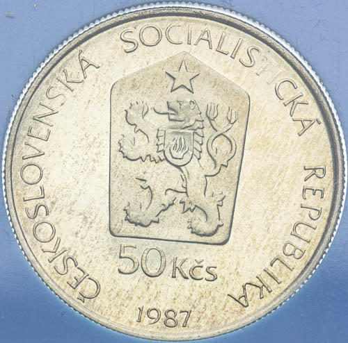 50 Kčs 1987 - revers