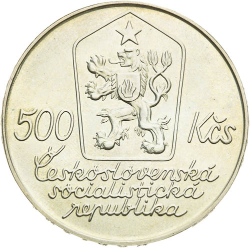 500 Kčs 1987 - revers