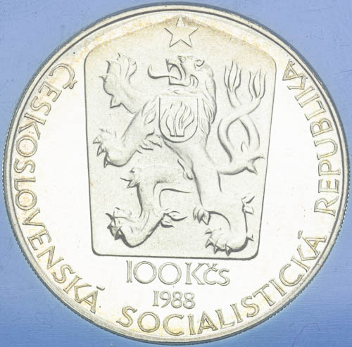 100 Kčs 1988 - revers