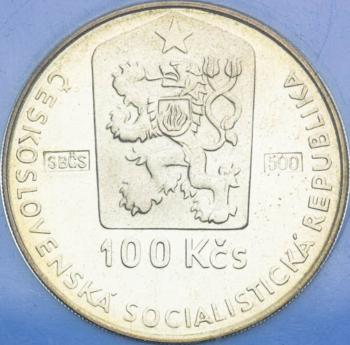 100 Kčs 1990 - revers