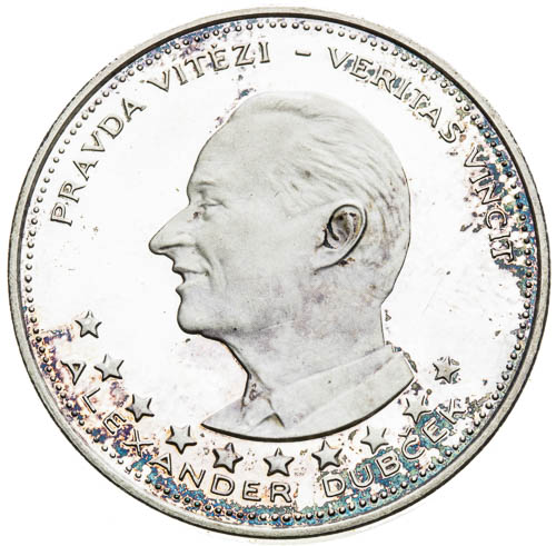 Stříbrná medaile 1968 - avers