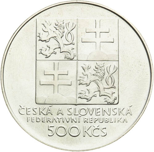 500 Kčs 1993 - revers