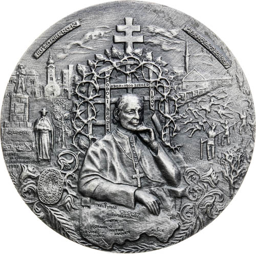 Stříbrná medaile 1990 - revers