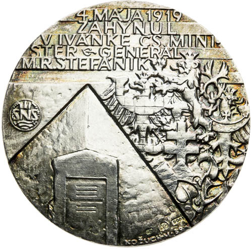 Stříbrná medaile 1989 - revers