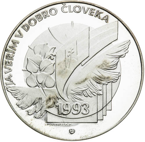 Stříbrná medaile 1993 - revers