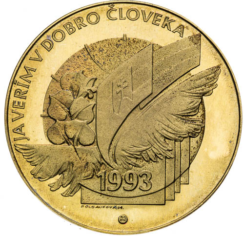 Medaile 1993 - revers