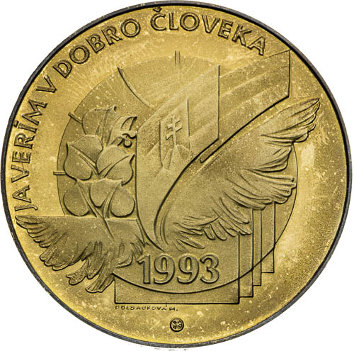 Stříbrná medaile 1993 - revers