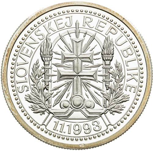 Stříbrná medaile 1993 - revers