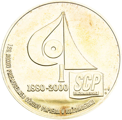 Stříbrná medaile 2000 - revers