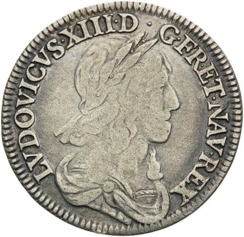 1/4 Ecu 1643 A - avers