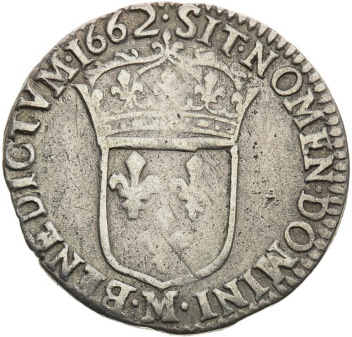 1/12 Ecu 1662 M - revers