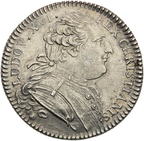 Stříbrný žeton 1774 - avers