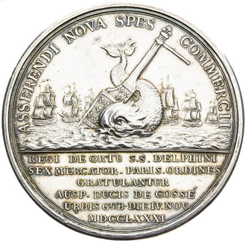Stříbrná medaile 1781 - revers